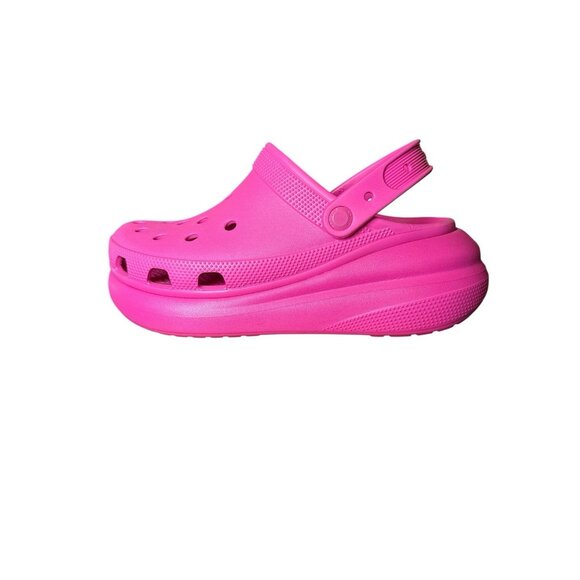 Crocs Classic Crush Clog Fuchsia Hot Pink Size W10 / M8 Platform Shoes Iconic - Picture 2 of 5